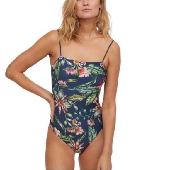 floral print one piece swimsuit - Picture 1 of 2